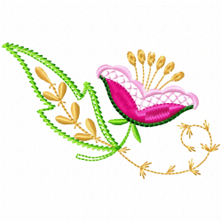 Flowers Embroidery Design 1